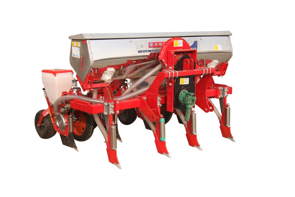 农哈哈2byqf-4气吸式高粱米播种机 - 高粱机械 - 谷子高粱体系